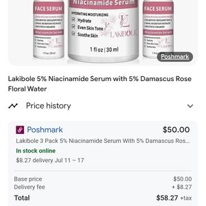 Niacinamide Serum with Damascus Rose - 1 fl oz